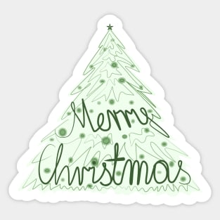 MERRY CHRISTMAS Christmas tree Sticker